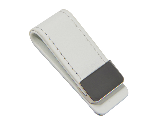 
  
Luxury White Leather Soft Creme Suede Money Clip

