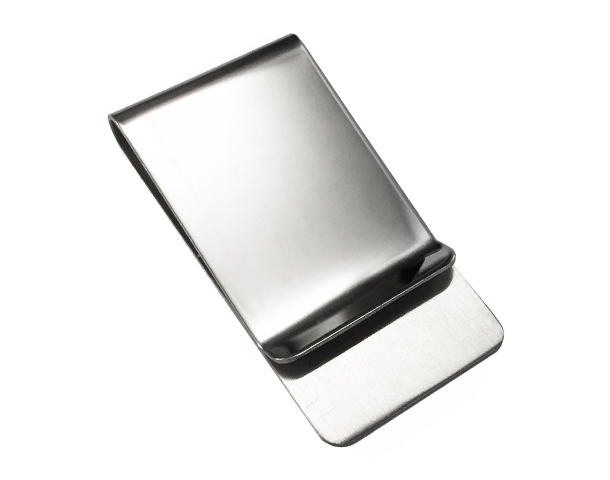 
  
Polished Stainless Steel Metal Wide Cash Money Clip

